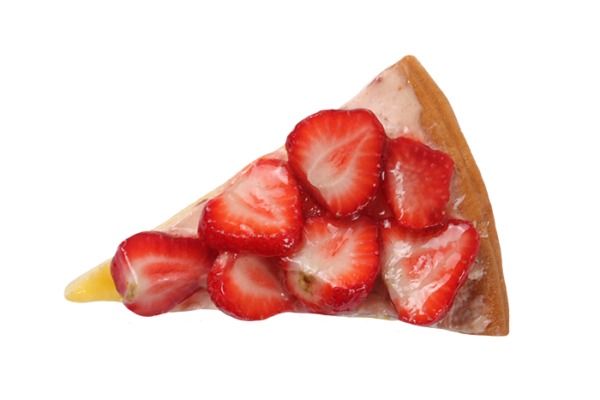Aardbeienvlaai punt
